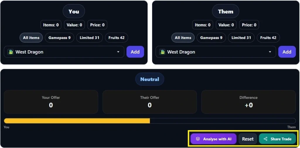Blox Fruits Value Calculator